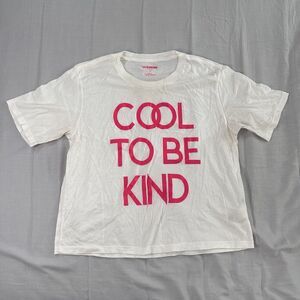Le Superbe T Shirt Women’s M ‘cool To Be Kind’ Slogan Graphic Tee Short Sleeve